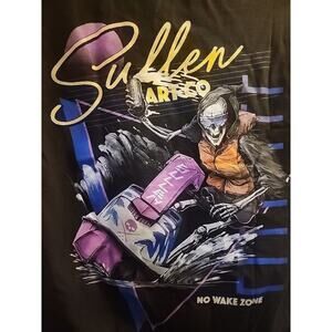 Sullen No Wake Zone Graphic Tattoo Tshirt Mens Small NWT A107 Excellent